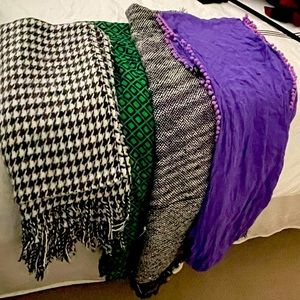 Four scarves